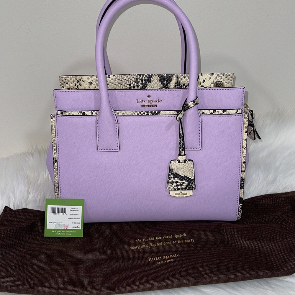 Kate Spade Cameron street lilac Candace snake
